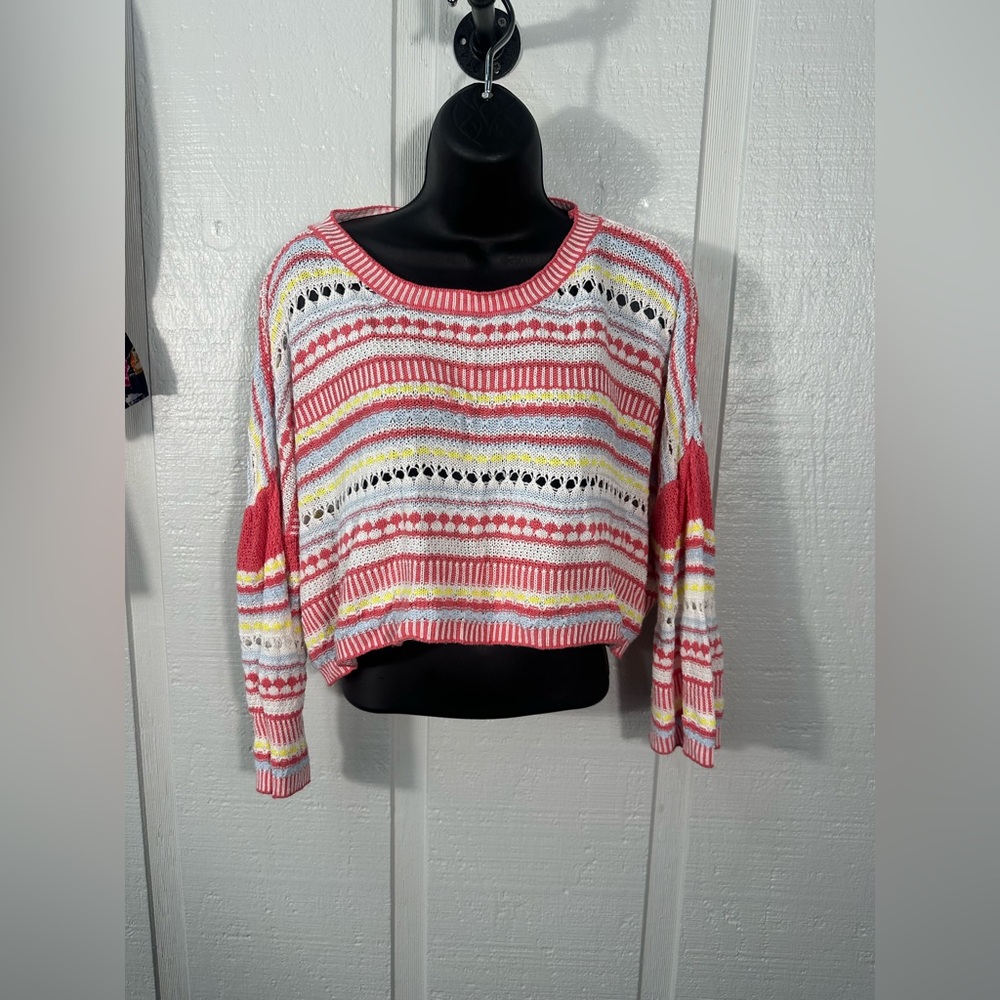 Lumiere Multicolored Lightweight Sweater Size Large EUC